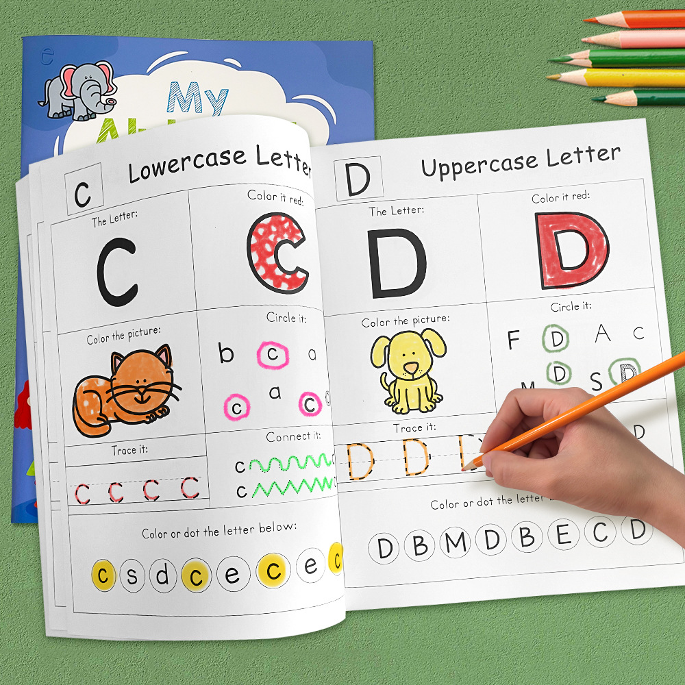 Learning Workbook Preschool - 54 páginas letras A-Z alfabeto fonética