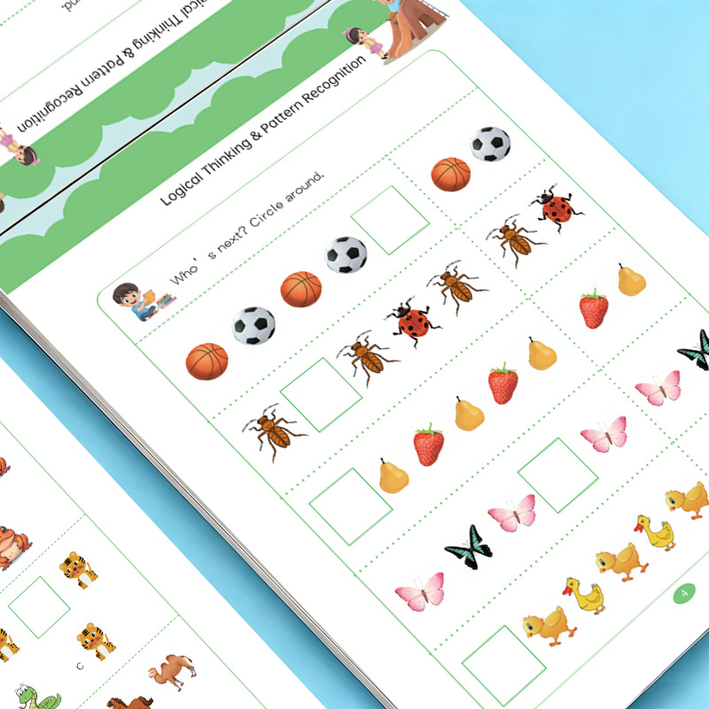 Learning Workbook Preschool - Caderno de Exercícios de Encontrar Padrões