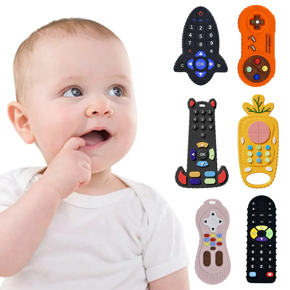 Kids Nature Education - Bebê silicone mordedor brinquedos de controle