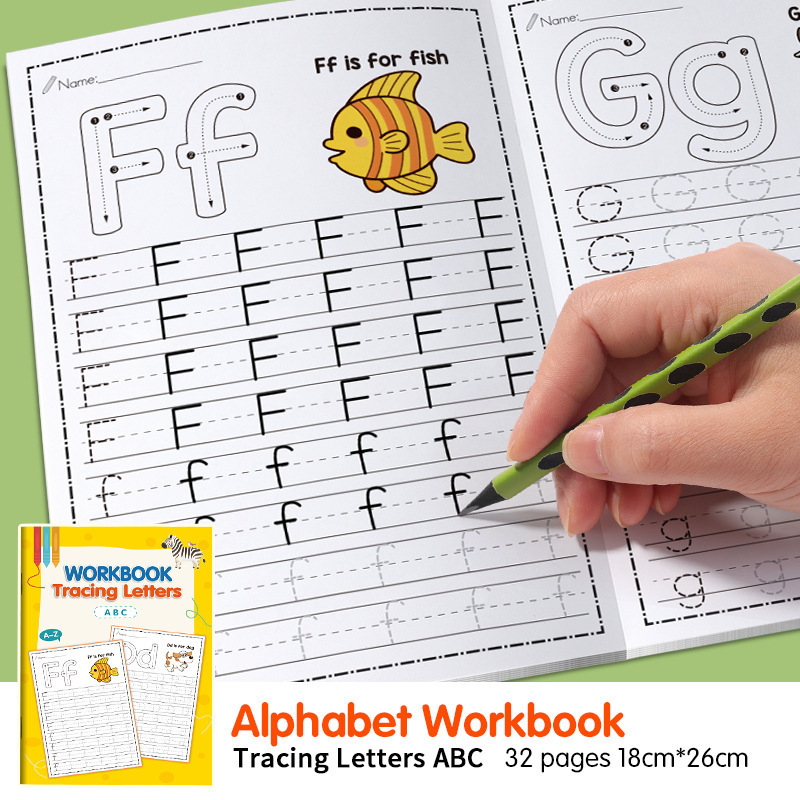 Learning Workbook Preschool - Caderno de Exercícios de Alfabeto para