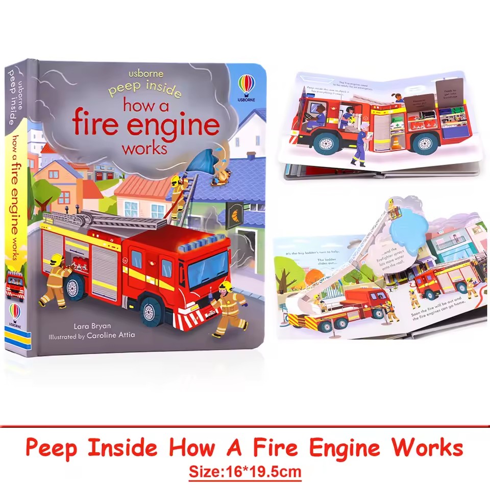 Usborne Peep Inside: Como Func - Kid Educational avaliação e preço