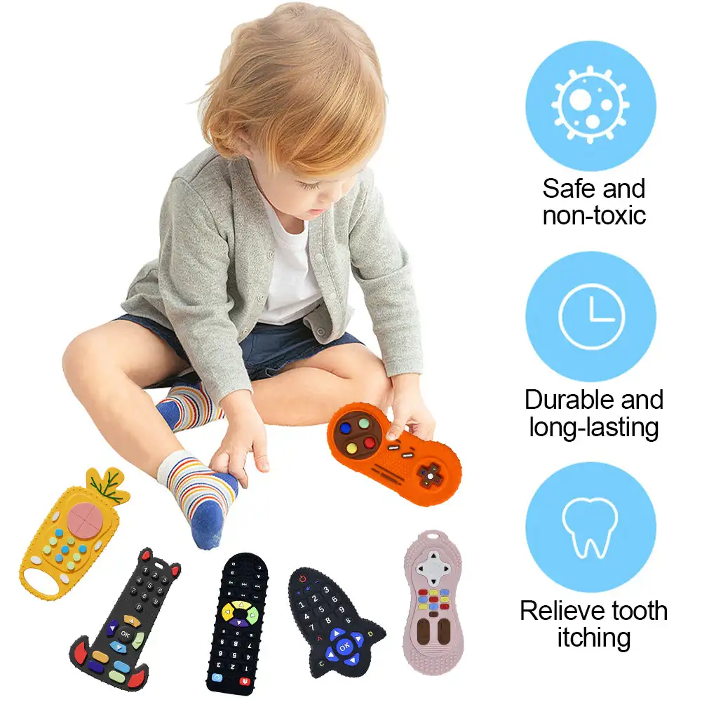 Bebê silicone mordedor brinque - Kids Nature Education avaliação e preço