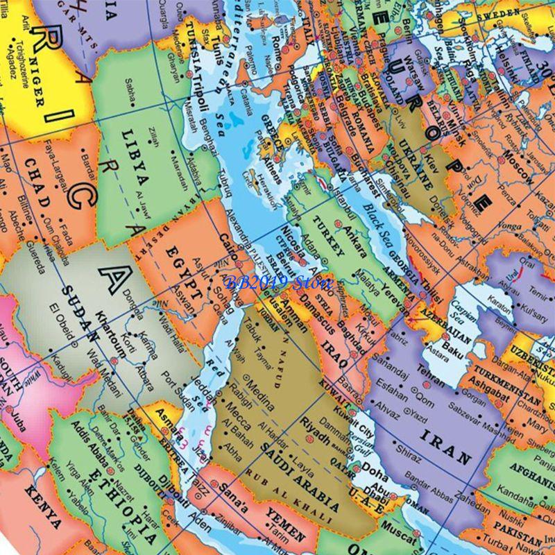 Q0KB Mapa Globo Bola Educação  - Kids Education Classes avaliação e preço