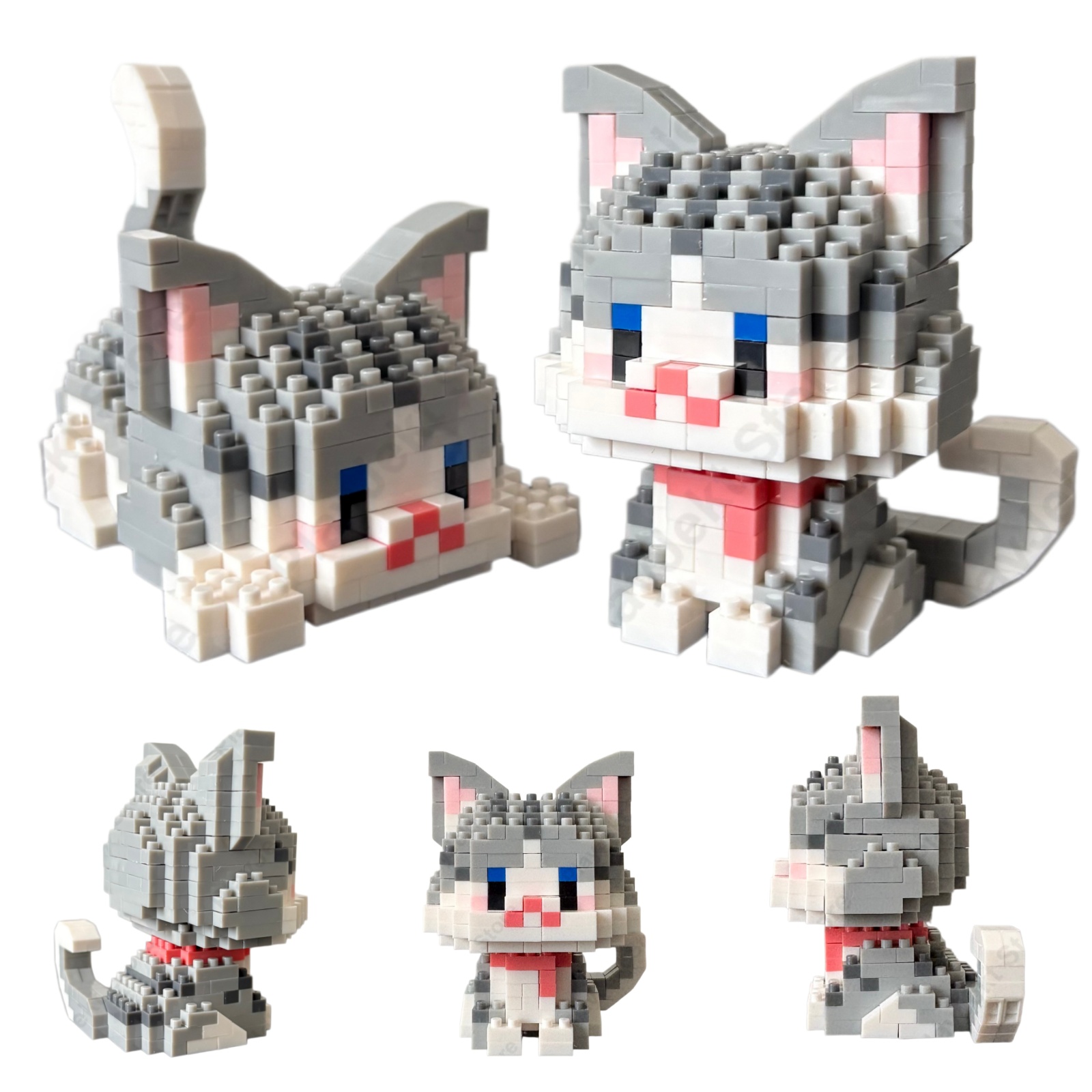 Blocos de Montar DIY Gatinho c - Kids Education Tips avaliação e preço