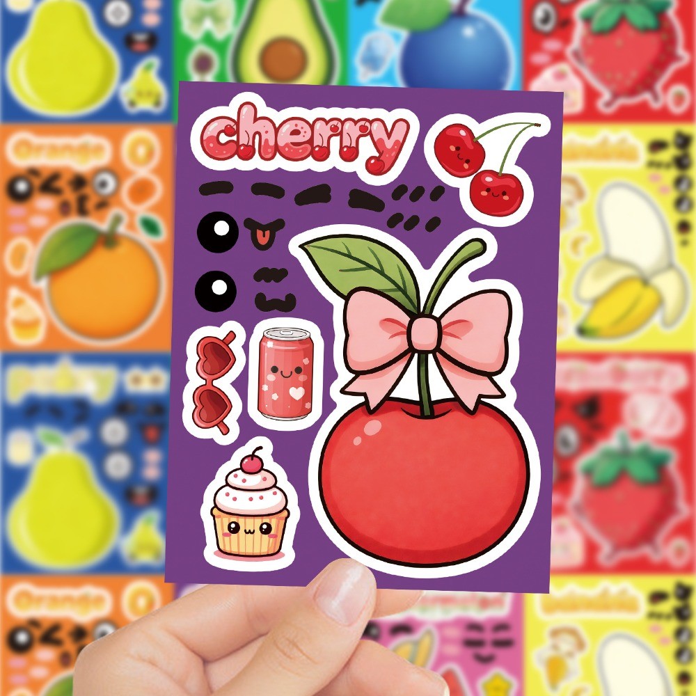 8 Folhas de Adesivos de Frutas - Kids Education Store avaliação e preço